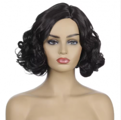 3 Pcs Ladies Fashion Short Curly Wig