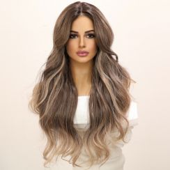 Womens Fashionable Wavy Fluffy Soft Wig