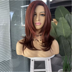 Womens Red Dyed Wig